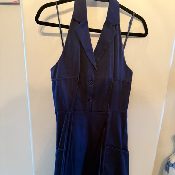 Jessica Simpson Navy Blue Halter Dress NWT Size 6 - Picture 1 of 11